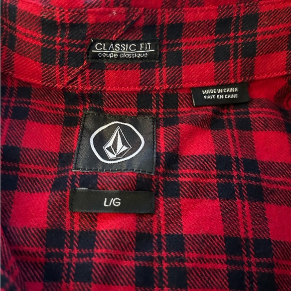 Volcom - Men’s Flartin long sleeve plaid button down flannel - Size Large - NWT - Picture 2 of 6